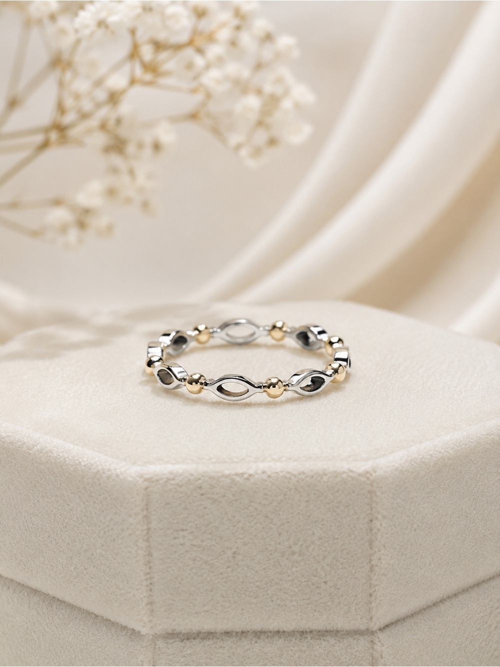 🌸Pandora Always and Forever Ring Silver 925 & 14k 🌸